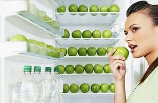 青苹果和水每月减重 10 公斤