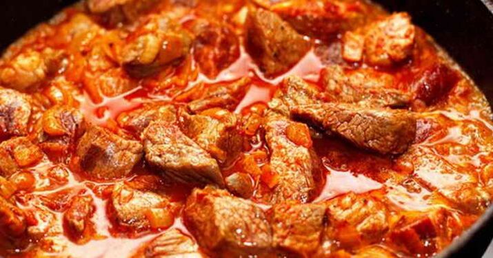 蛋白质饮食中的炖牛肉